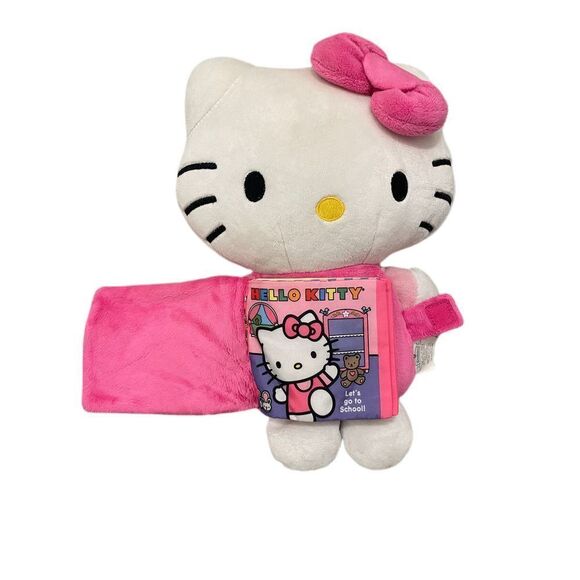 Hello Kitty 12” Zoobies Book Buddies With Story Book Plush Stuffed Animal Toy - Picture 2 of 8